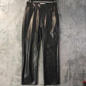Abercrombie & Fitch The Ankle Straight Ultra High Rise 25/0 Edgy Goth‎ Grunge